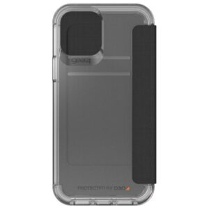Dėklas Gear4 D3O Wembley Flip Wallet Apple iPhone 12 / 12 Pro skaidrus - Image 3