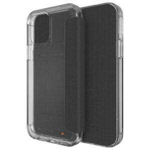 Dėklas Gear4 D3O Wembley Flip Wallet Apple iPhone 12 / 12 Pro skaidrus