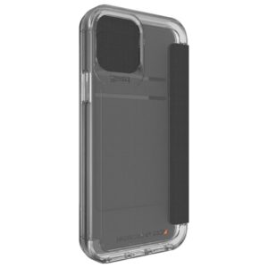Dėklas Gear4 D3O Wembley Flip Wallet Apple iPhone 12 / 12 Pro skaidrus - Image 4