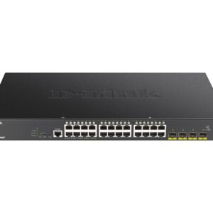 D-Link DGS-1250-28XMP Valdomas L3 Gigabit Ethernet (10/100/1000) Maitinimas per Eternetą (PoE) Juoda - Image 1