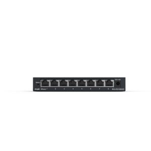 Ruijie Networks RG-ES108GD tinklo komutatorius Ne-valdomas Gigabit Ethernet (10/100/1000) Juoda