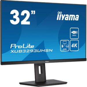 iiyama ProLite XUB3293UHSN-B5 kompiuterio monitorius 80 cm (31.5") 3840 x 2160 pikseliai 4K Ultra HD LCD Juoda - Image 1