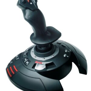 Thrustmaster T.Flight Stick X Juoda, Raudona, Sidabras USB Vairalazdė Analogas PC, Playstation 3 - Image 1