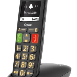 Gigaset E290A Analoginio ryšio / DECT telefonas Skambintojo ID Juoda - Image 3