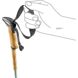 Žygių lazdos LEKI MAKALU LITE, 90–125 cm, pilkai žalios - Image 3
