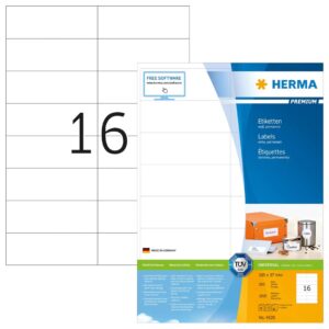 HERMA 4620 etiketė spausdinimui Balta Nelipni spausdintuvo etiketė