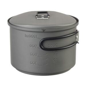 ESBIT Cookset with alcohol burner Stiklinis indelis 1,5 L Aliuminis, Juoda - Image 3