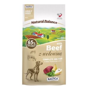 BALTICA Natural & Balance Beef M/L – sausas pašaras šunims – 3kg