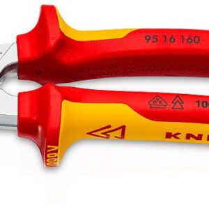 Knipex 95 16 160 maitinimo kabelių pjaustytuvas arba žnyplės Raudona, Nerūdijančiojo plieno, Geltona Maitinimo laido pjaustytuvas