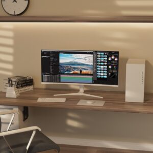 JAPANNEXT JN-IPS340UWQHD60C-C65W-HS-W kompiuterio monitorius 86,4 cm (34") 3440 x 1440 pikseliai UltraWide Quad HD LCD Juoda - Image 3