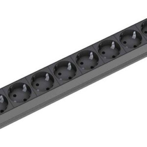 Bachmann 9x Schuko, 2m elektros tinklo ilgintuvas 9 AC išvestis(ys / čių) Juoda