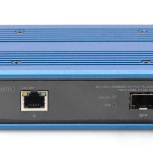 Digitus DN-652104-1 tinklo medijos keitiklis 1000 Mbit/ai Juoda, Mėlyna - Image 2