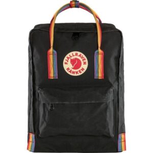 Fjällräven Kånken Rainbow kuprinė Juoda, Multi spalvos Vinilonas