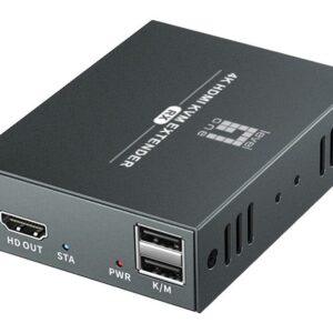 LevelOne HVE-8111 vaizdo ir garso signalų ilgintuvas AV siųstuvas ir imtuvas Juoda - Image 2