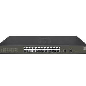 LevelOne GES-2126 tinklo komutatorius Valdomas L2 Gigabit Ethernet (10/100/1000) Juoda - Image 1