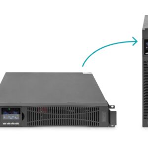 Digitus DN-170093 nepertraukiamo maitinimo resursai (UPS) Dviguba konversija (prisijungus) 1,5 kVA 1000 W 8 AC išvestis(ys / čių)