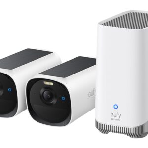 Eufy eufyCam E40 2-Cam Kit + HomeBase S380 Kulka (forma) IP apsaugos kamera Lauke 2688 x 1520 pikseliai Siena - Image 1