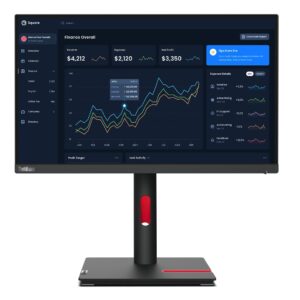 Lenovo ThinkVision T22i-30 kompiuterio monitorius 54,6 cm (21.5") 1920 x 1080 pikseliai „Full HD“ LED Juoda - Image 2