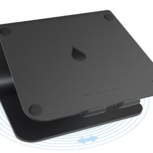 Rain Design mStand360 - drehbarer Aluminium Stand für MacBooks Notebooks bis 15 zoll Nešiojamojo kompiuterio stovas Juoda 38,1 cm (15")