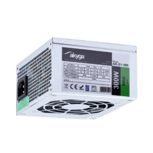 Akyga AK-S1-300 maitinimo blokas 300 W 20+4 pin ATX SFX Sidabras