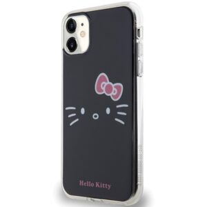 Hello Kitty HKHCN61HKHLK Apple iPhone 11 / Xr 6.1" juodos spalvos kietas dėklas IML Kitty Face - Image 2