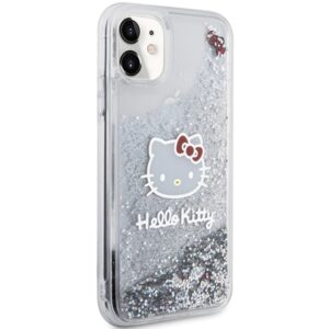 Hello Kitty HKHCN61LIKHET Apple iPhone 11 / Xr 6.1" silver kietas dėklas Liquid Glitter Charms Kitty Hea - Image 4