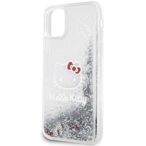 Hello Kitty HKHCN61LIKHET Apple iPhone 11 / Xr 6.1" silver kietas dėklas Liquid Glitter Charms Kitty Hea - Image 6