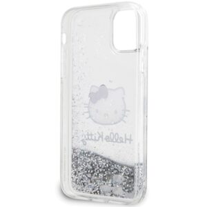 Hello Kitty HKHCN61LIKHET Apple iPhone 11 / Xr 6.1" silver kietas dėklas Liquid Glitter Charms Kitty Hea - Image 7