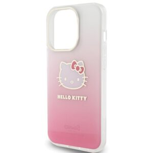 Hello Kitty HKHCP14LHDGKEP Apple iPhone 14 Pro 6.1" rožinės spalvos kietas dėklas IML Gradient Electrop Kitty Head - Image 6