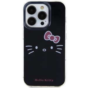 Hello Kitty HKHCP14LHKHLK Apple iPhone 14 Pro 6.1" juodos spalvos kietas dėklas IML Kitty Face - Image 3