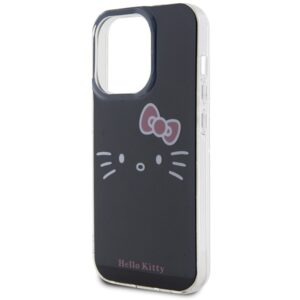Hello Kitty HKHCP14LHKHLK Apple iPhone 14 Pro 6.1" juodos spalvos kietas dėklas IML Kitty Face - Image 6