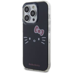 Hello Kitty HKHCP14XHKHLK Apple iPhone 14 Pro Max 6.7" juodos spalvos kietas dėklas IML Kitty Face - Image 2