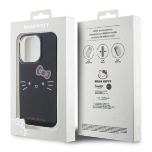 Hello Kitty HKHCP14XHKHLK Apple iPhone 14 Pro Max 6.7" juodos spalvos kietas dėklas IML Kitty Face - Image 8