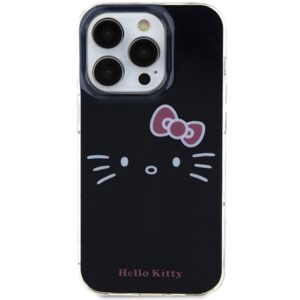 Hello Kitty HKHCP15LHKHLK Apple iPhone 15 Pro 6.1" juodos spalvos kietas dėklas IML Kitty Face - Image 3