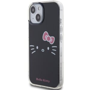 Hello Kitty HKHCP15SHKHLK Apple iPhone 15 /14 / 13 6.1" juodos spalvos kietas dėklas IML Kitty Face - Image 2