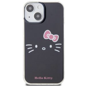 Hello Kitty HKHCP15SHKHLK Apple iPhone 15 /14 / 13 6.1" juodos spalvos kietas dėklas IML Kitty Face - Image 3
