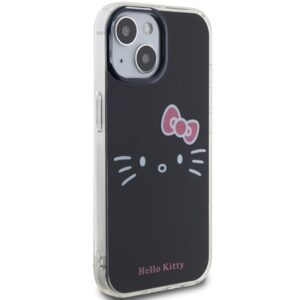 Hello Kitty HKHCP15SHKHLK Apple iPhone 15 /14 / 13 6.1" juodos spalvos kietas dėklas IML Kitty Face - Image 4