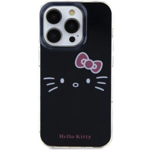 Hello Kitty HKHCP15XHKHLK Apple iPhone 15 Pro Max 6.7" juodos spalvos kietas dėklas IML Kitty Face - Image 3