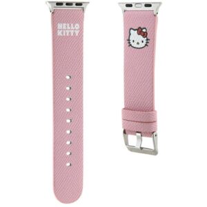 Hello Kitty apyrankė HKAWMPGKHP Apple Watch 38/40/41mm rožinės spalvos apyrankė Kitty Head - Image 3