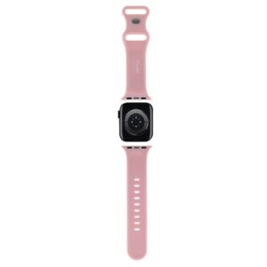 Hello Kitty apyrankė HKAWMSCHBLP Apple Watch 38/40/41mm rožinės spalvos apyrankė Silicone Kitty Head - Image 2