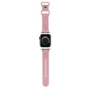 Hello Kitty apyrankė HKAWLSCHBLP Apple Watch 42/44/45/49mm rožinės spalvos apyrankė Silicone Kitty Head - Image 2