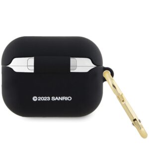 Hello Kitty HKAP23DKHSK AirPods Pro 2 (2022/2023) Dėklas juodos spalvos Silicone 3D Kitty Head - Image 2