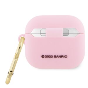 Hello Kitty HKA33DKHSP AirPods 3 Dėklas rožinės spalvos Silicone 3D Kitty Head - Image 2