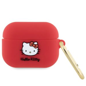 Hello Kitty HKAP3DKHSF AirPods Pro Dėklas Fuchsia Silicone 3D Kitty Head - Image 1