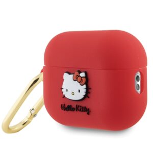 Hello Kitty HKAP23DKHSF AirPods Pro 2 (2022/2023) Dėklas Fuchsia Silicone 3D Kitty Head - Image 3