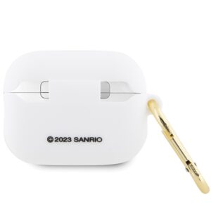 Hello Kitty HKAP23DKHSH AirPods Pro 2 (2022/2023) Dėklas baltos spalvos Silicone 3D Kitty Head - Image 2