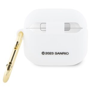 Hello Kitty HKA33DKHSH AirPods 3 Dėklas baltos spalvos Silicone 3D Kitty Head - Image 2