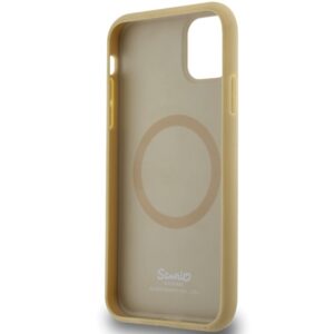 Hello Kitty HKHMN61PGHCKD Apple iPhone 11 / Xr 6.1" Gold kietas dėklas Leather Kitty Head MagSafe - Image 7