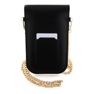 Hello Kitty HKOWBPGHDLMK juodos spalvos Leather Handbag with Metal Logo and Chain - Image 2