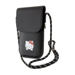 Hello Kitty HKOWBSKCDKK juodos spalvos Leather Handbag with Daydreaming Cord